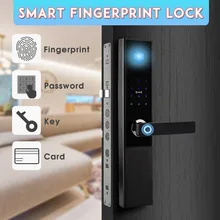 Автоматический Смарт-замок отпечатков пальцев электронный дверной замок Домашняя безопасность отель поддержка IC карта приложение цифровой пароль ключ Противоугонная