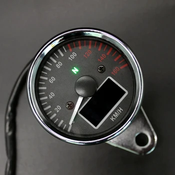 

7 Wires Chrome Speedometer/Odometer/ Multifunction Gauge Indicator Assembly 0-160 km/h