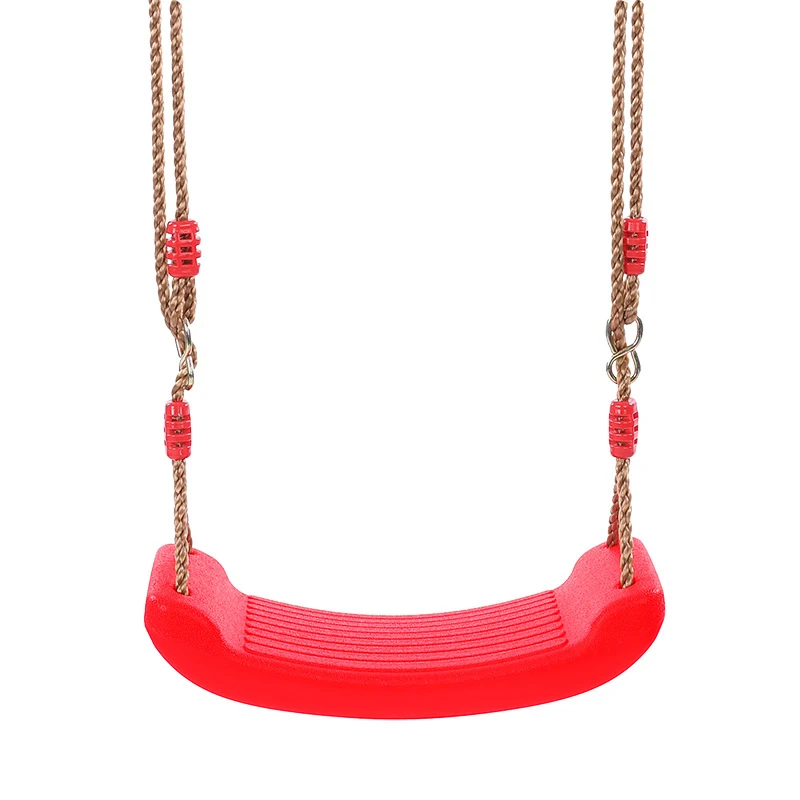 Flying Toy Garden Swing Kids Hanging Seat Toys with Height Adjustable Ropes Indoor Outdoor Toys Rainbow Curved Board Kids Swing 5