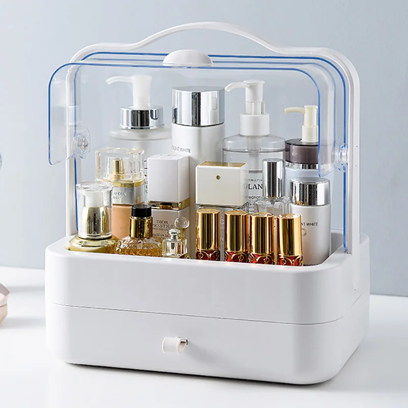 

Makeup Storage Box Plastic Drawers Organizer Box Make up Case Cosmetic Boxes Make Up Boxes Jewelry Container Both Side Cover