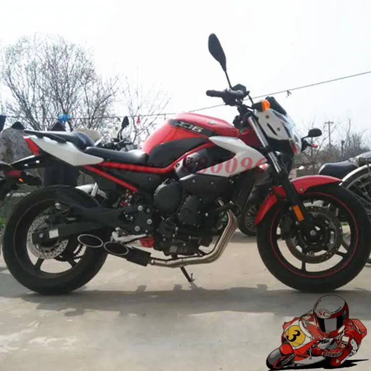 Мотоцикл Полный выхлопной системы слипоны для Yamaha XJ6N Глушитель Трубы