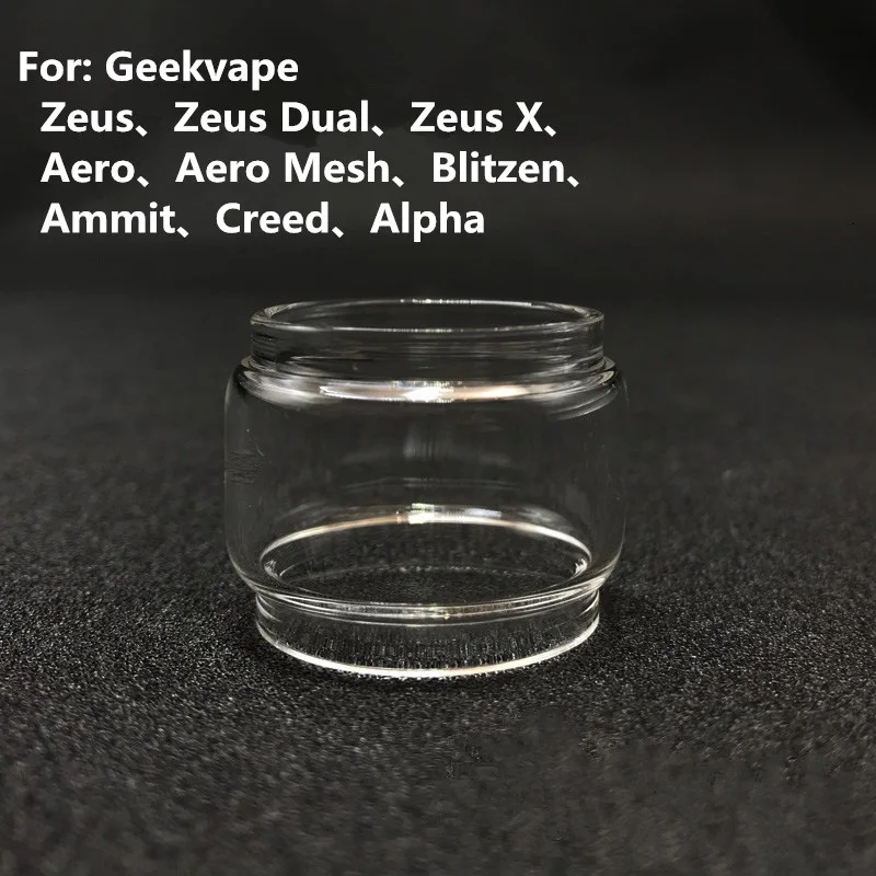 10 шт. расширенное стекло для Zeus X RTA Sub Ohm Dual Ammit Blitzen Aero Mesh Tank Aegis Kit Fat Boy Bubble Glass Tube|Трубки и аксессуары кальяна| |