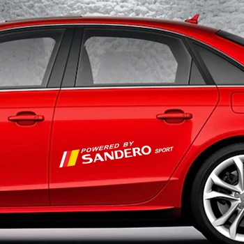 

2PCS Captivation Reflective Decals Car Door Vinyl Sport Side Stickers For Renault Sandero Waterproof PVC Auto Decor Accessories