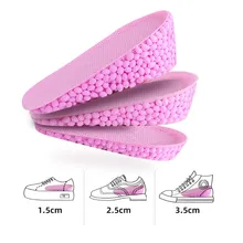 

1 Pair New Inner Heightening Insole For Men And Women Is Soft And Comfortableinvisible Inner Heightening Half Pad Sports Shock