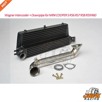 

JKVK RACING Bar and Plate Type Intercooler +Downpipe For MINI COOPER S R56 R57 R58 R59 R60 2010+