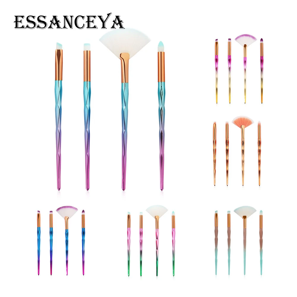ESSANCEYA новинка 10/15 шт. алмазные Косметические кисти для макияжа веер основы пудра