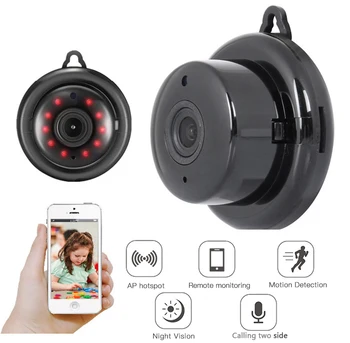 

WIFI Mini Camera 1080P 960P P2P Wireless Baby Monitor Mini Cam Infrared Night Vision Motion Detection SD Card Slot Audio APP