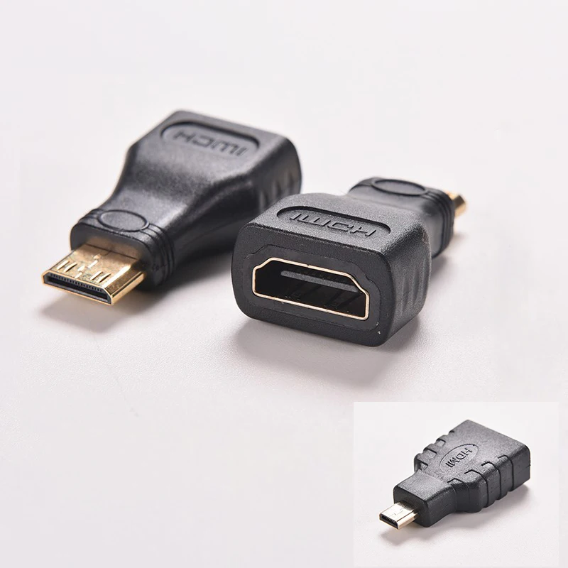 HDMI Mini/Micro штекер V1.4 Женский адаптер конвертер для HD tv Box 1080P кабель соединитель