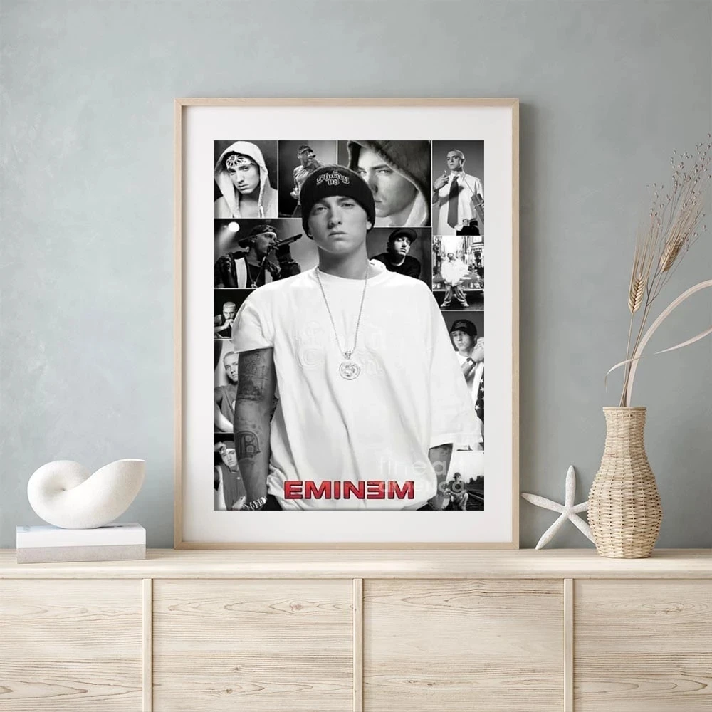 Canvas Pictures EMINEM In His Youth By Jemmy Grey Home Decoration Modern Paintings Wall Art Prints Poster Modular Living Room