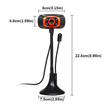 

Drive-Free USB Webcam Web Camera With Microphone PC Computer PC Camera Plug And Play Wide Angle USB Camera