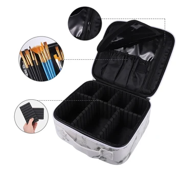 

Marble Travel Makeup Case Beauty Toiletry Waterproof Storage Bag Portable Professional Large Capacity Cosmetic Organizers New