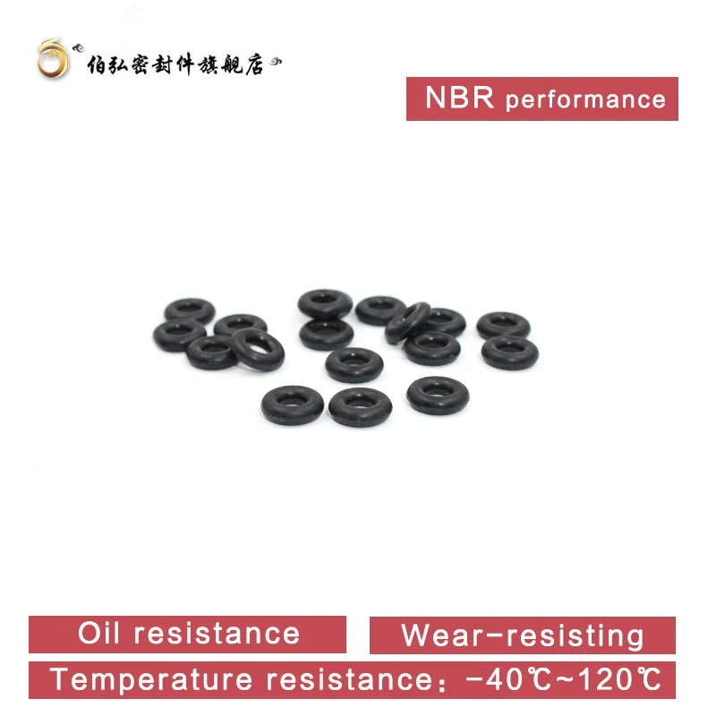 Rubber O Rings Nitrile Rubber O-Ring 50PC/lot Black NBR Sealing CS 2mm OD5/5.5/6/6.5/7/8/8.5/9/10/10.5/11/11.5/12/13mm