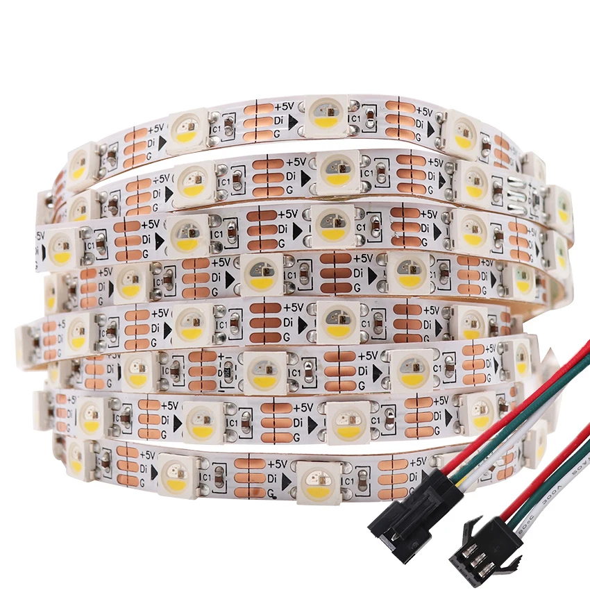 DC 5V RGB светодиодный пиксель полосы светильник прибор приемно-SK6812 RGBW RGBNW WWA 60