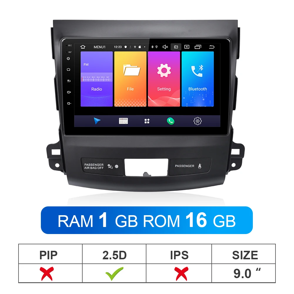 ISUDAR Автомагнитола для MITSUBISHI/OUTLANDER 2007-2012 2 din Android 9 Авторадио Мультимедиа gps DVR камера ram 2 Гб rom 32 ГБ USB FM - Цвет: RAM 1GB ROM 16GB