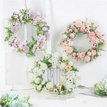 Искусственный цветок 40 см гирлянда для витрины переднее украшение для подвешивания на двери свадебные декорации 1 шт