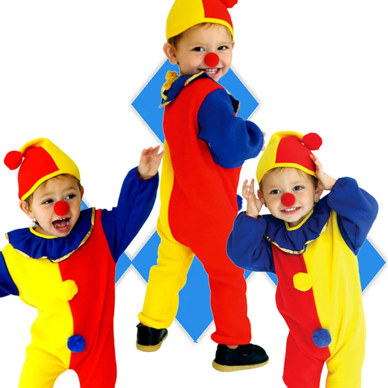 Strongwell Цирк Клоун фигурки детей мальчиков и девочек костюм косплей Вечерние наряды клоун костюм Хэллоуин Дети Рождество