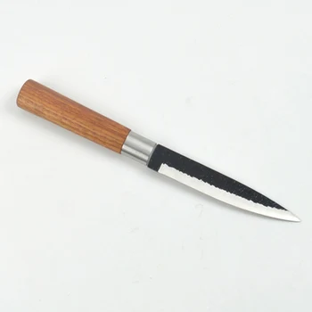 

SHUOJI Handmade Forged Fruit Knives 30Cr13 Super Sharp Blade Comfortable Wood Handle Chef Paring Knife High Carbon Steel Knife
