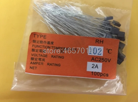 50 шт. Новый RH 102 градусов Термальность предохранитель 1A 250V|Перемычки| |