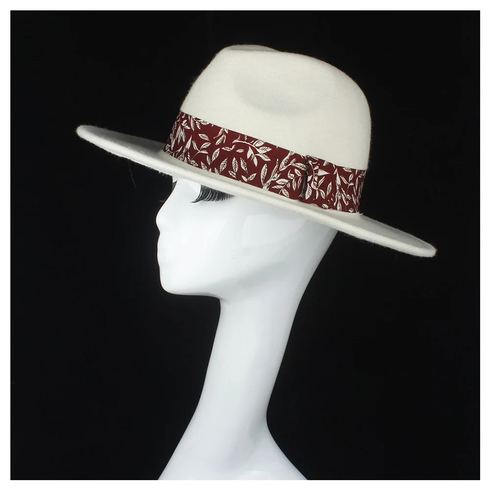 Белая женская шляпа-федора с цветочным сатиновым Панама церковная шляпа Трилби джазовая шляпа элегантная дамская шляпа-чародей размер 56-58 см