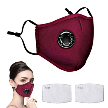 

Anti PM2.5 Breathing Mask Cotton Haze Valve Anti-dust Healthy Mask With 2 PCS Filter Carbon Filter Respirator Mouth-muffle Mask