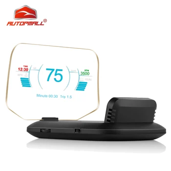 Il più nuovo Display Head Up OBD Car Electronics HUD Display tachimetro per auto C1 avviso di velocità eccessiva OBD2 + GPS tachimetro GPS Dual Mode