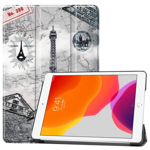 Чехол для нового iPad 10,2 7th поколения Funda тонкий магнитный складной флип-Стенд PU кожаный чехол для iPad 10,2 чехол - Цвет: Tie Ta