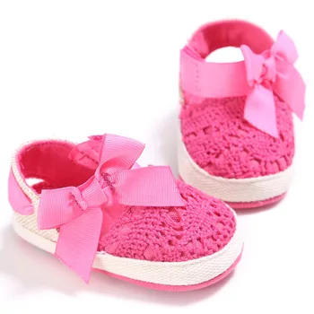 

Spring, Summer and Autumn 0-1 Year Old Female Baby Shoes Soft Bottom Bow Princess Baby Toddler Shoes