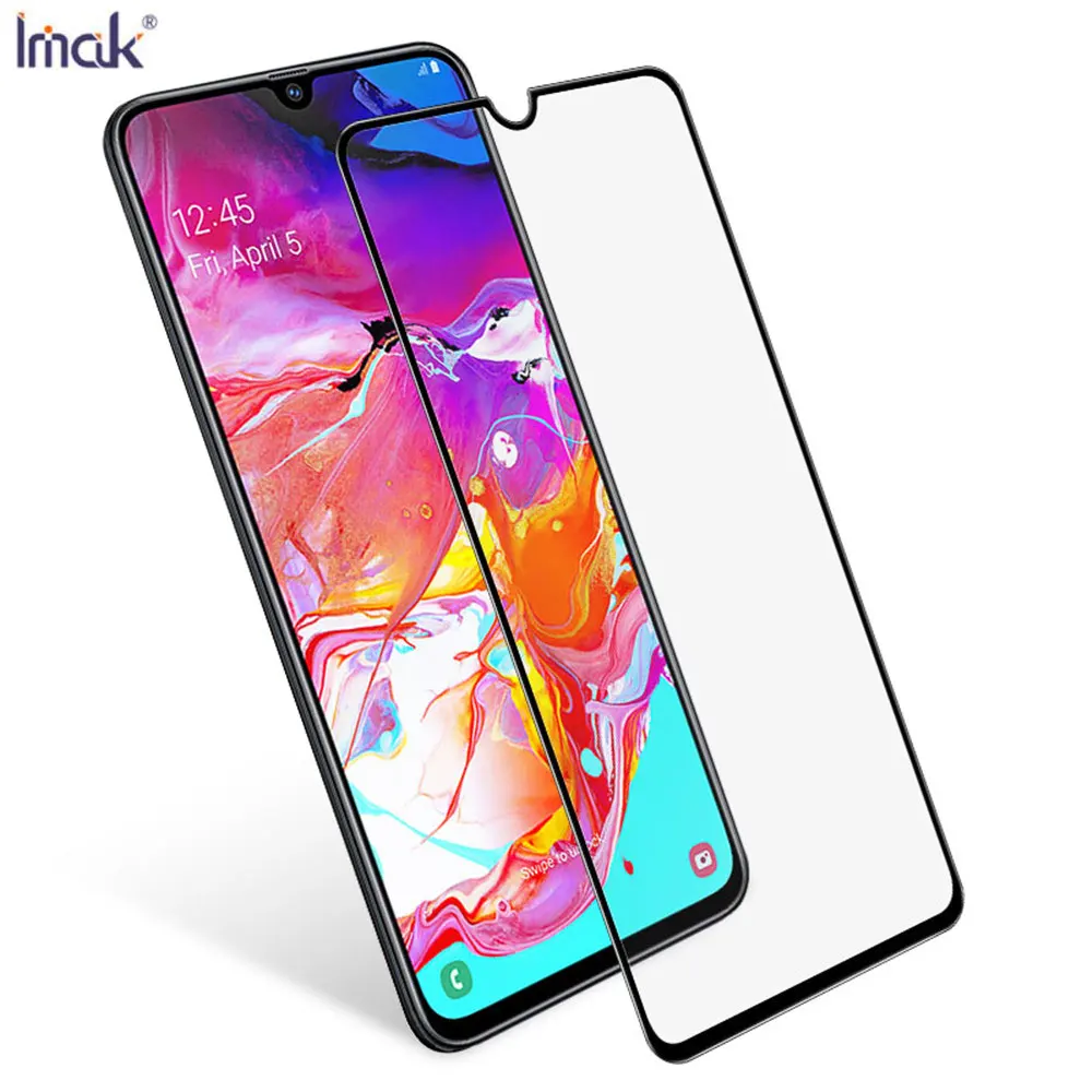 

Imak Original Full Cover Protective Tempered Glass on for Samsung Galaxy A70 A 70 a705 Glass Film Screen Protector 6.7 inch