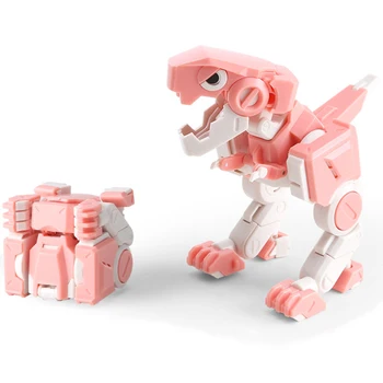 

Deformable Dinosaur Model Funny Kids Toy Gift Transformation Cube Folding Robot Movable Action Figures Joints Collection