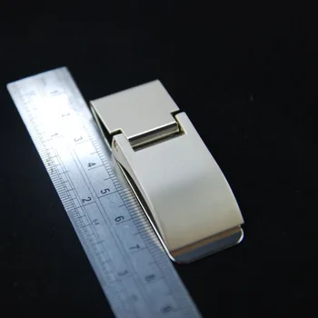 

Newly Wallet Slim Sided Stainless Steel Money Clip Card Credit Name Holder Wallets FIF66