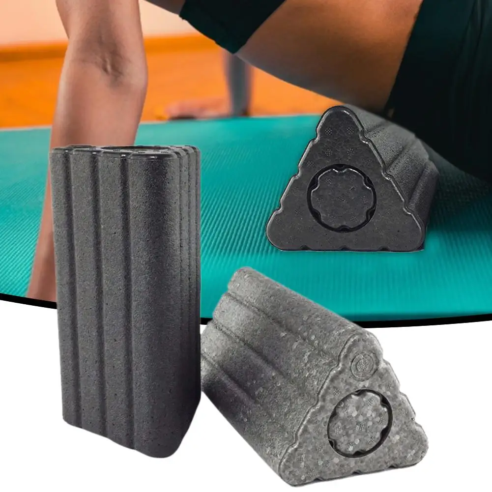 Ролик в виде колонны для йоги, ролик высокой плотности, треугольная Колонка для йоги, упражнений, тренировок, фитнеса, 2 в 1, товары для йоги