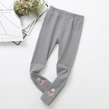 Big Boy CHILDREN'S Leggings Autumn Girls Korean-style Flower Decoration Candy-Colored Fashion-Style Outer Wear Trousers