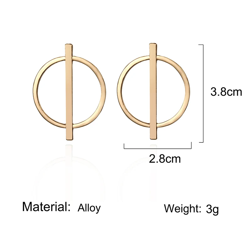 Новые простые темпераментные Серьги Уникальный дизайн Геометрические маленькие серьги женские серебряные золотые круглые серьги Новая мода Brincos
