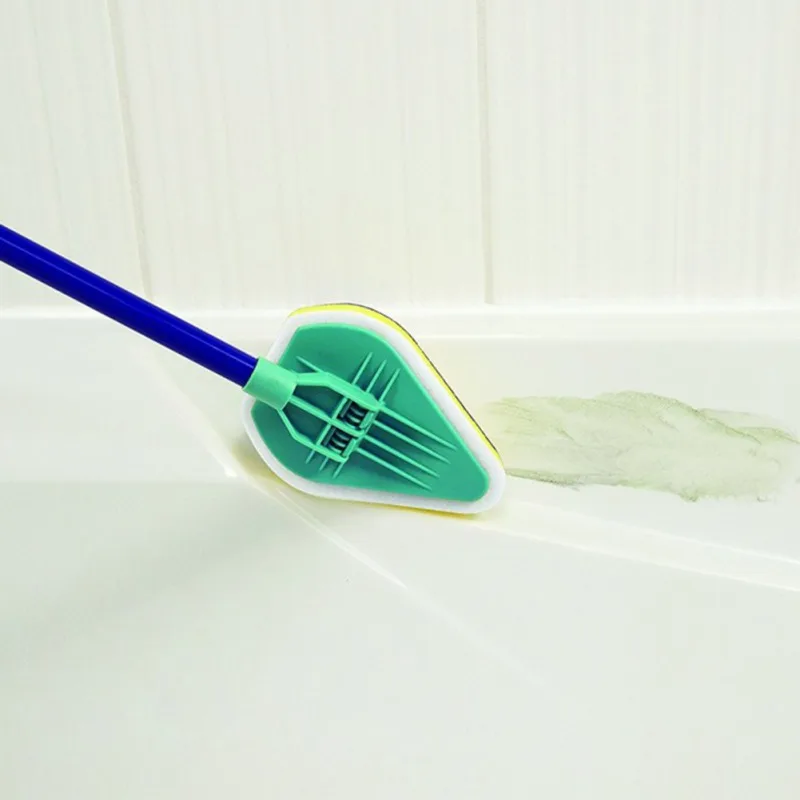 3-in-1 Dead Angle Telescopic Cleaning Brush Triangle Mop Kitchen Brush With Handle Cleaning Tool
