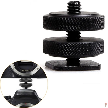

Professional 1/4" Dual Nuts Tripod Mount Screw to Flash Camera Hot Shoe Adapter Tripod & Accessories P25 0.3
