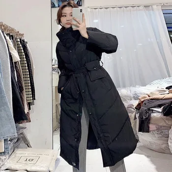 

2020 Women Down Jackets 90% White Duck Down Coats Casual Winter Long Parkas Female Windproof Puffer Jacket Snow Outwear Clothes