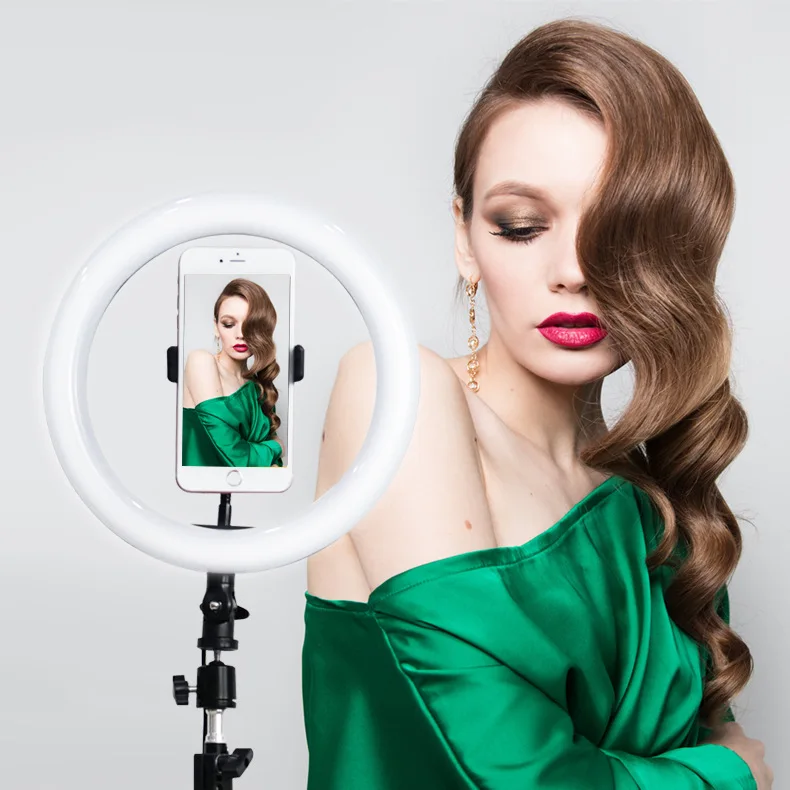  3 Color Led Light 10inch 26cm Ring Light with Tripod Stand for Live Stream Video Universal Phone Cl - 4000321920033