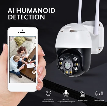 

Security Camera 1080P Camera Night IP66 Home Security Wireless 360 Degree Surveillance Weatherproof CCTV Dummy Fake