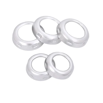

5pcs/set Chrome Volume and Air Conditioning Knobs Trim for Land Rover Discovery 4 LR4 Range Rover Sport Car Accessory and Parts