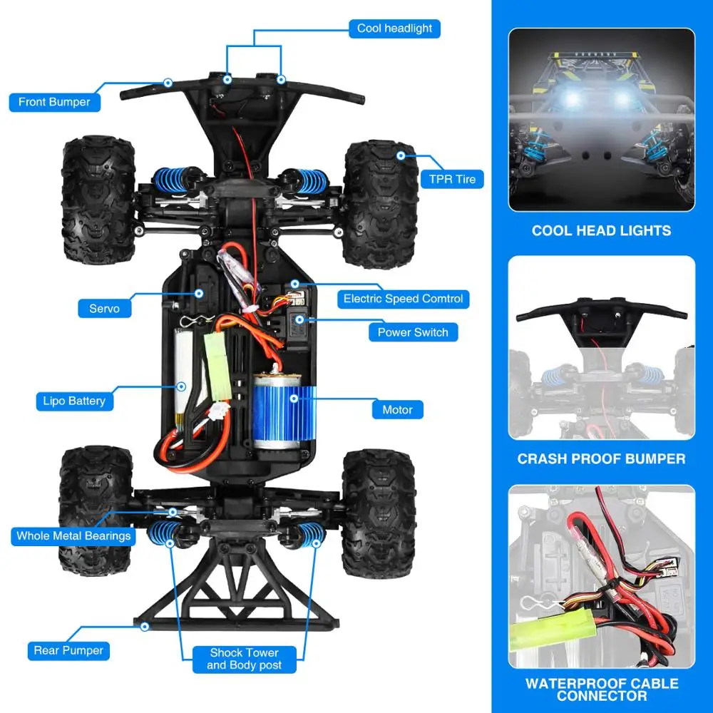 LeadingStar 1:18 RC Car Scale Remote Control Car 40+km/h High Speed Off Road Vehicle Toys RC Car for Kids and Adults LeadingStar 1:18 RC Car Scale Remote Control Car 40+km/h High Speed Off Road Vehicle Toys RC Car for Kids and Adults