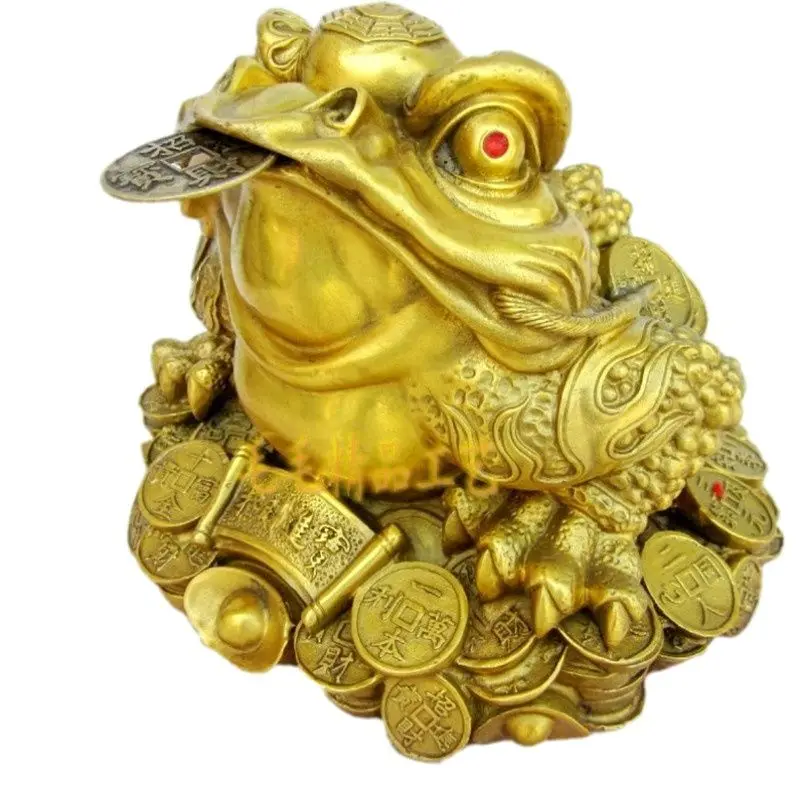 

Toad Toad Cicada Zhaocai Copper Ornaments Business Gifts Zhaocai Furnishings