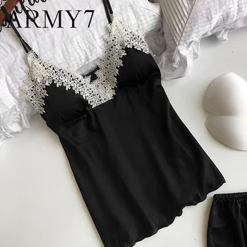 

2PC Set Sexy Lace Lingerie Sleepwear Suits Women Nightwear Underwear Babydoll Short Sleepwear Sexy Sleepwear Nighty pyjama femme