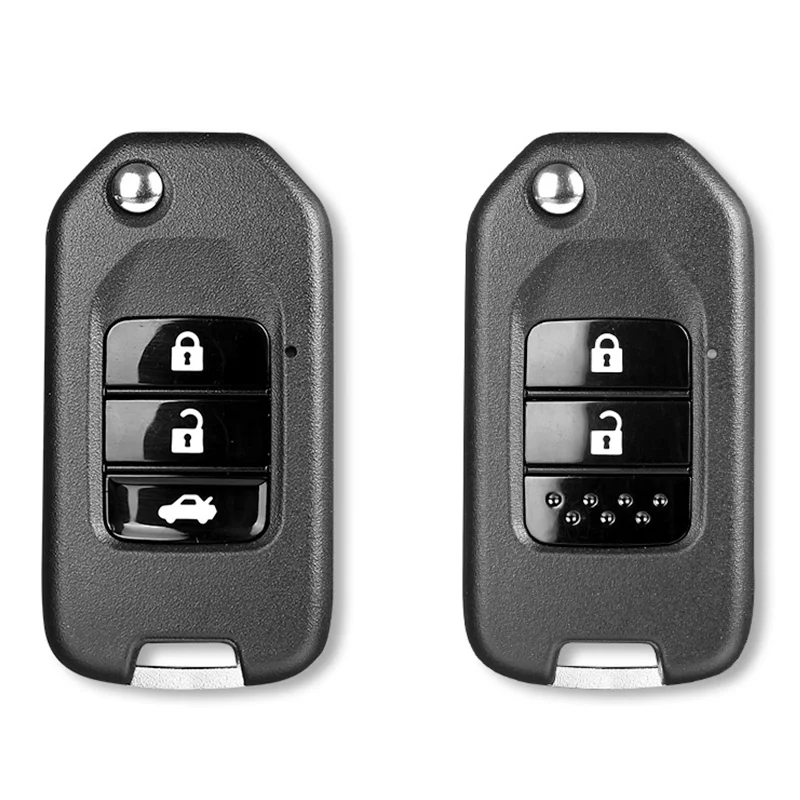 Remote Key Shell For Honda Civic Accord City CR-V Jazz XR-V Vezel HR-V FRV Original Uncut Blade Fob Replacement Car Accessories for honda accord crv vezel facelift engine remote start push to starter keyless access obd can bus type car accessories panel