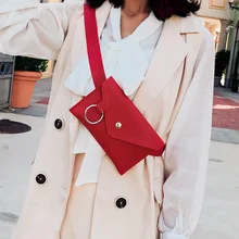 Женская сумка на пояс банана, кожаная сумка на пояс, модная женская однотонная сумка на плечо из ПУ кожи