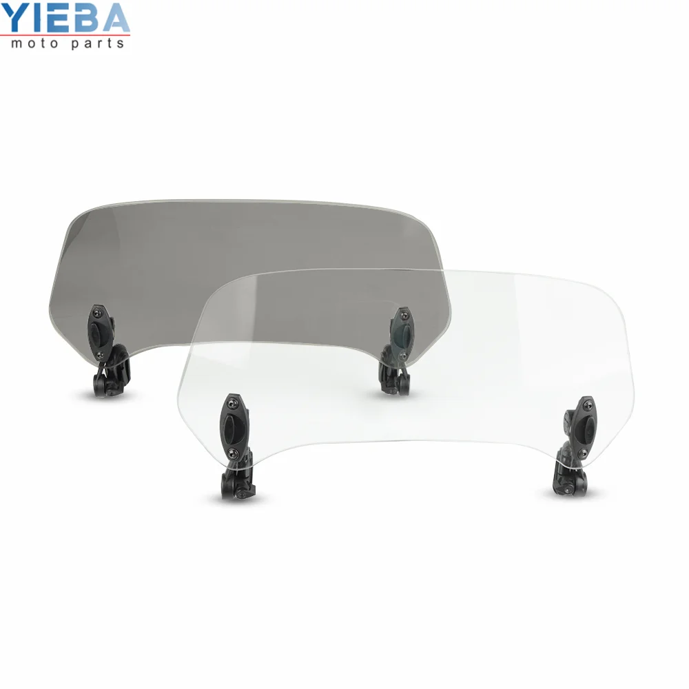 Motorcycle accessories Rising Adjustable Windscreen Windshield Extend Air Deflector For kawasaki ER6N VERSYS 300X 300 X250 1000