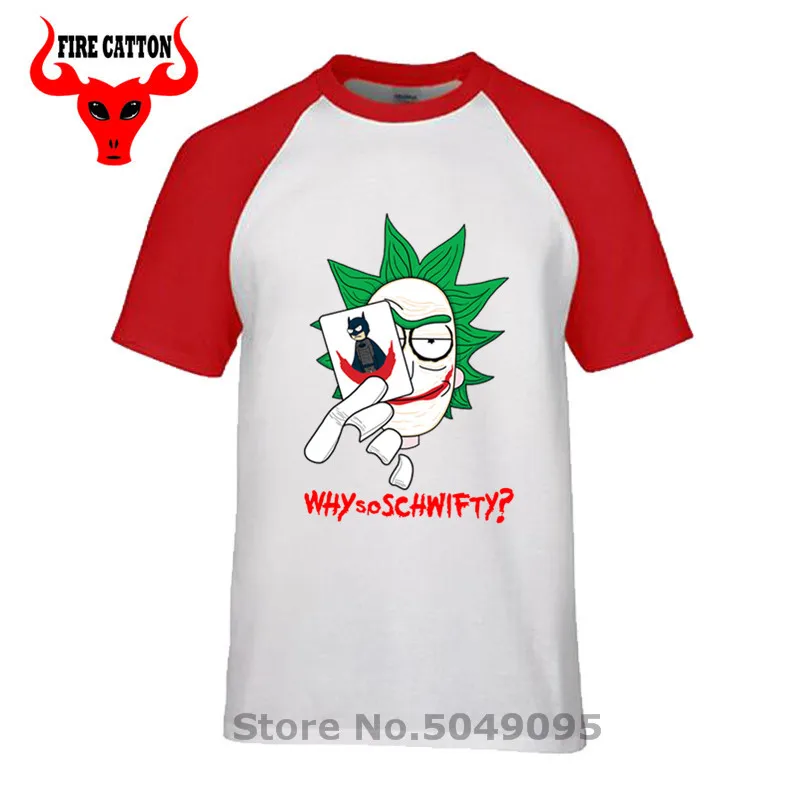 

Why So Schwifty T shirt men Rick and morty T shirts Meeseeks Cartoon Gotham Tees funny Why So Serious t-shirts Poker King tshirt