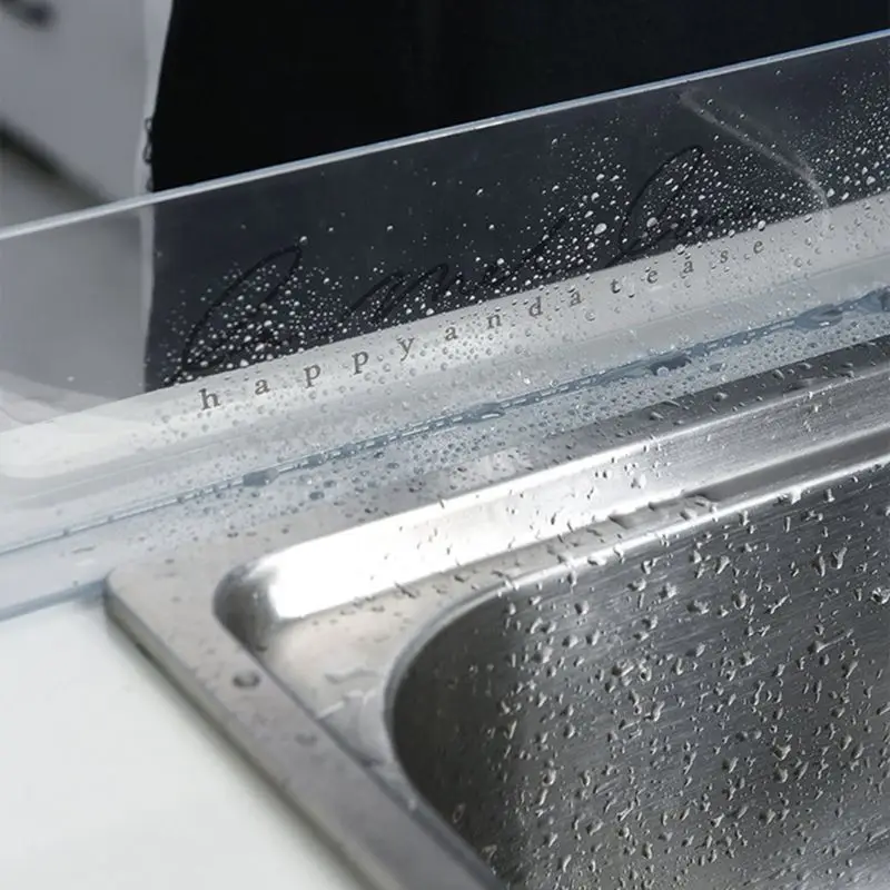 Transparent Sink Water Splash Guard Anti-water Board Baffle Plate Waterproof Screen for Home Kitchen Use Supplies