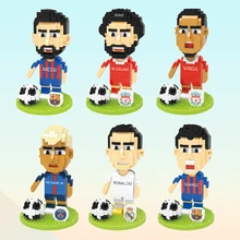 

Football Star Character Building Block World Cup Super Star 3D Model Brick Football Character Miniature Building Block Toy Gift