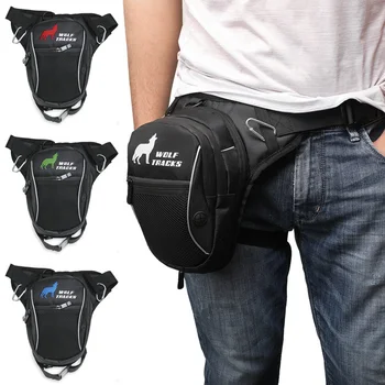 

Fashion Motorcycle Drop Leg Bag Hip Bum Fanny Pack Waterproof Motorcycle Bag Outdoor Casual Waist Bag Motorcycle bike Bag Black