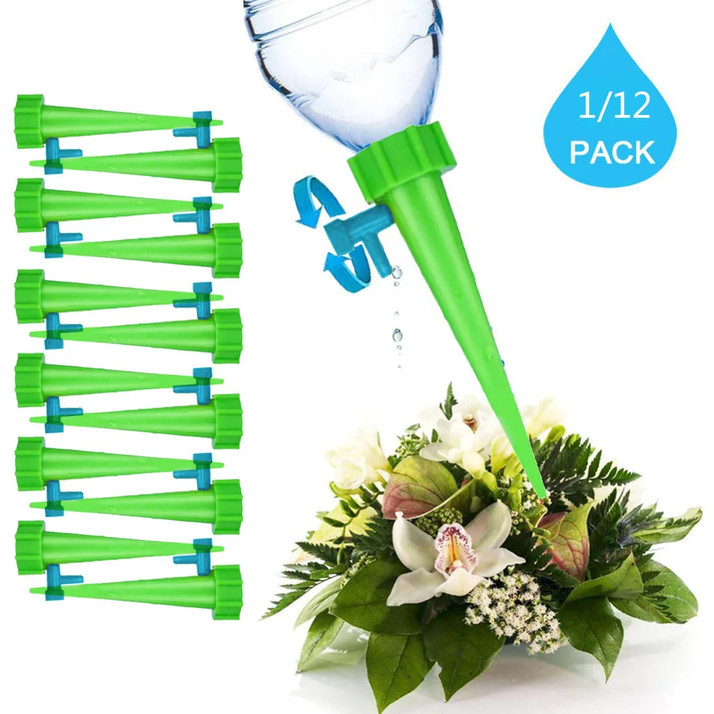 Garten 1/12PCs Anlage Wasser Dispenser Automatische Bewässerung Nagel System Einstellbar Wasser Fluss Tropf Bewässerung Bewässerung Ausrüstung Kit|Bewässerungs-Kits| -